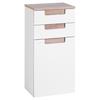 Unterschrank mit Türdämpfer Siena B: 40cm Weiß/Eiche Dekor - Weiß/Sonoma Eiche, MODERN, Holzwerkstoff (40/79/27cm) - Held