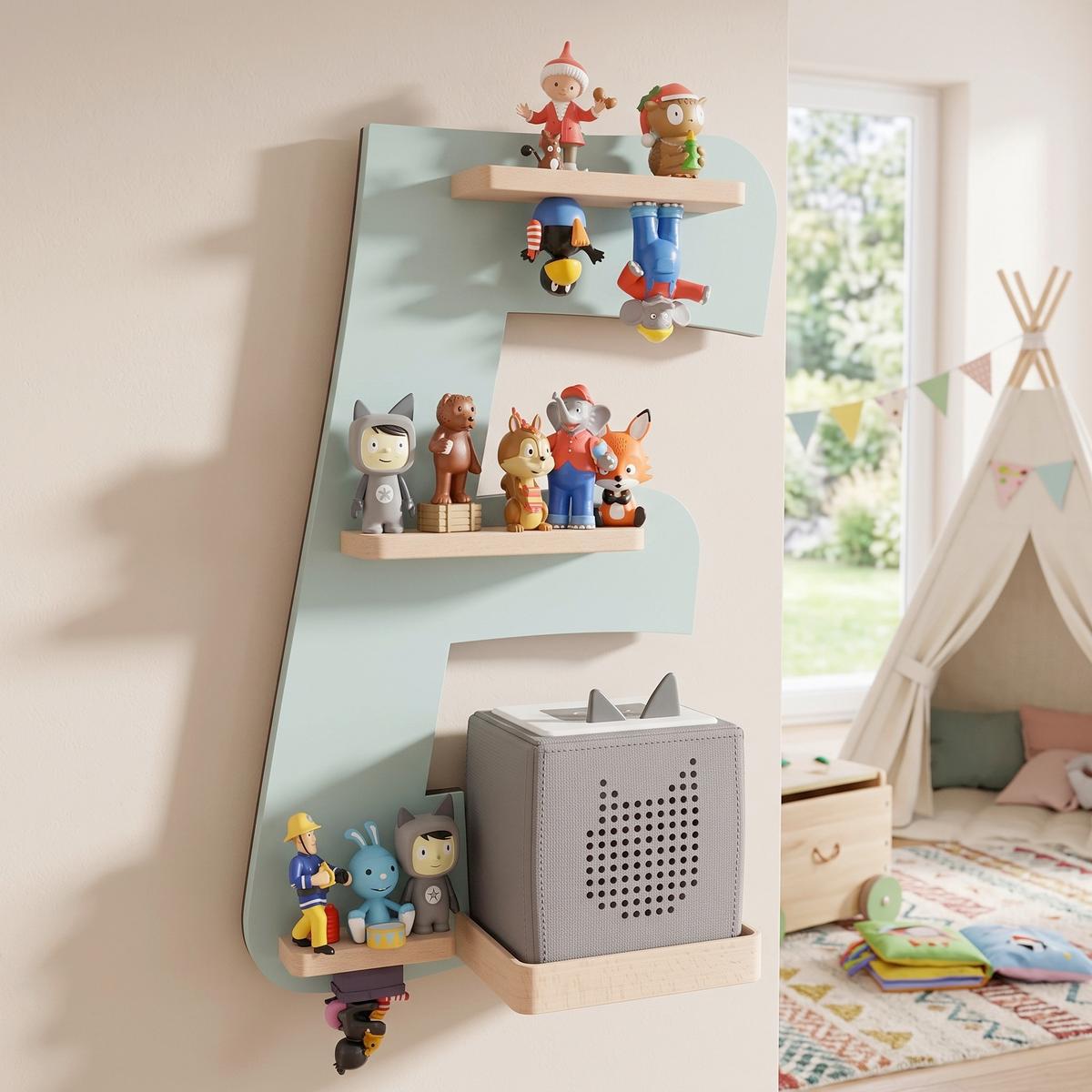 Kinderregal Boarti Grün B: 32 cm - Grün, MODERN, Holzwerkstoff (32/47/19cm) - Livetastic