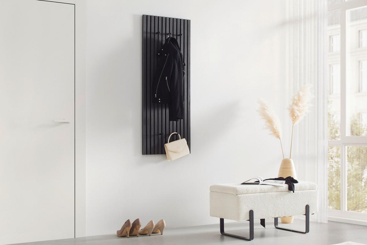 Šatníkový panel GRACE v dekore dub sivý - sivá, Modern, kompozitné drevo/textil (50/125/7cm) - Mömax