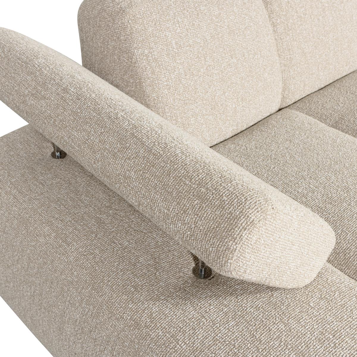 Sofaelement Mojo Beige B: 124cm - Beige/Schwarz, Design, Textil (124/74/162cm) - Livetastic