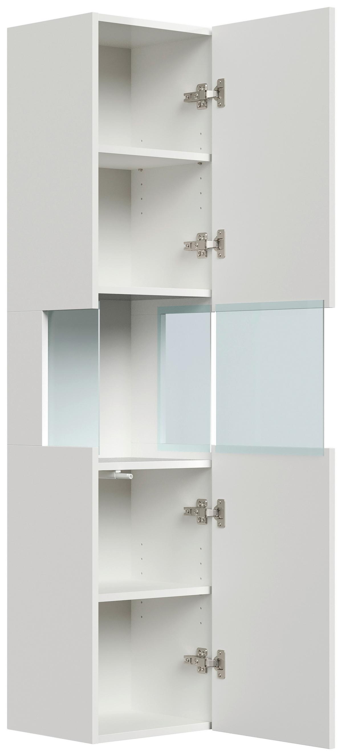 BADEZIMMER Limes, Weiß HG B: 60 cm - Weiß Hochglanz/Weiß, Basics, Keramik/Holzwerkstoff (60cm) - MID.YOU