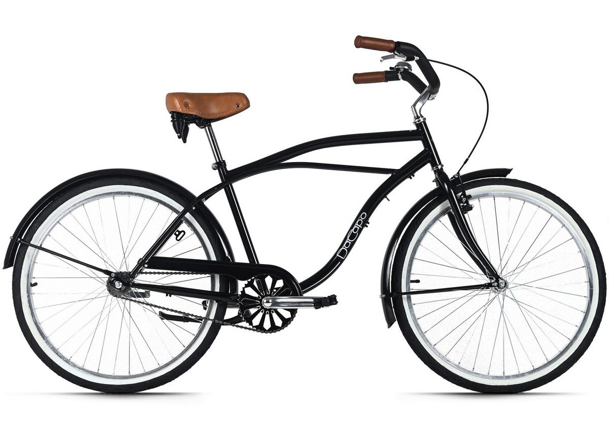 Beachcruiser Herren 26  Zoll - Schwarz, LIFESTYLE, Metall (25/140/60cm)