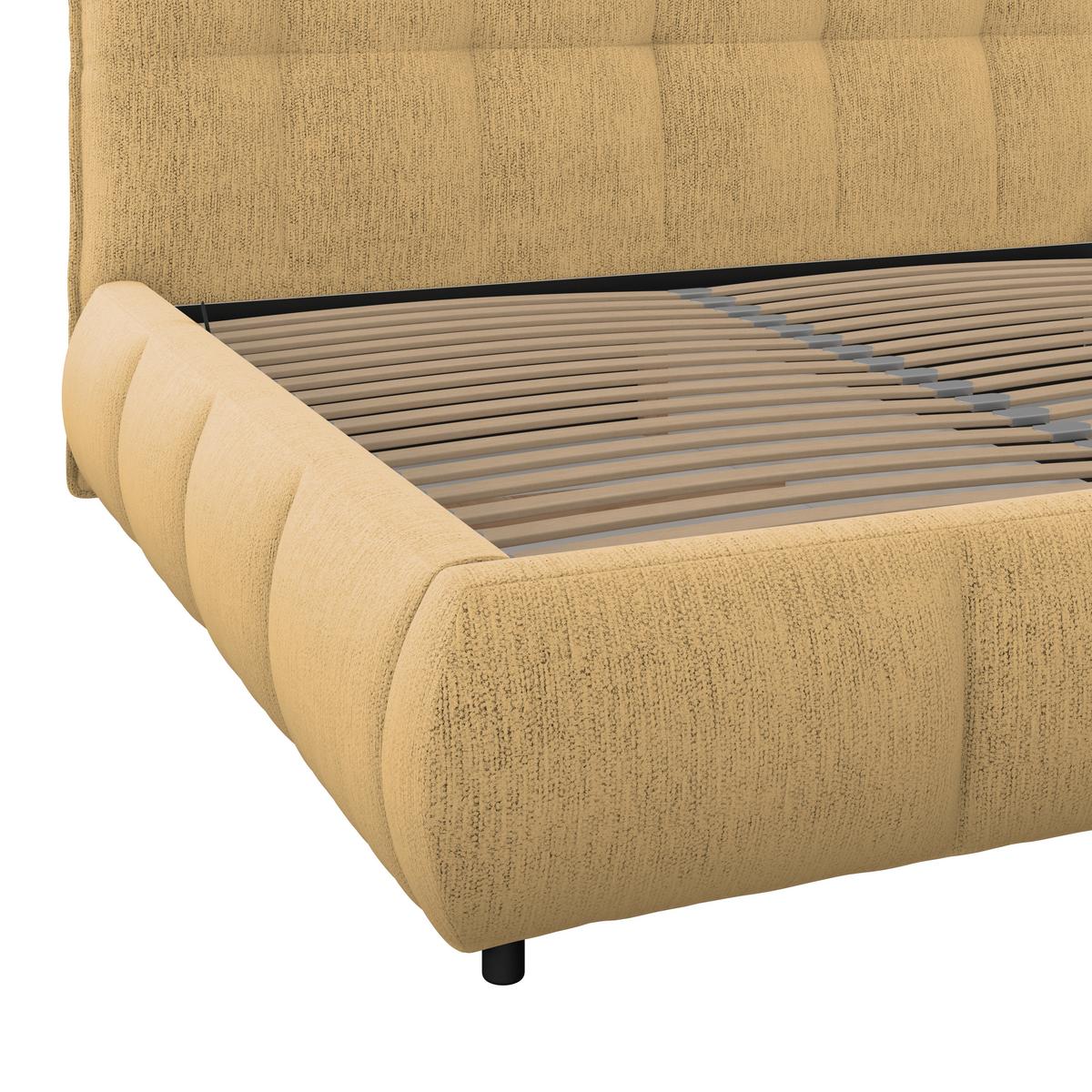 Polsterbett Limo Goldfarben 160x200 cm - Goldfarben/Schwarz, KONVENTIONELL, Holz/Holzwerkstoff (160/200cm) - James Wood