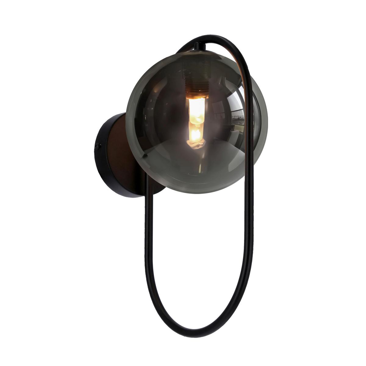 Wandleuchte 21-44044 Cordel - Graphitfarben/Schwarz, KONVENTIONELL, Metall (22/14/32cm)