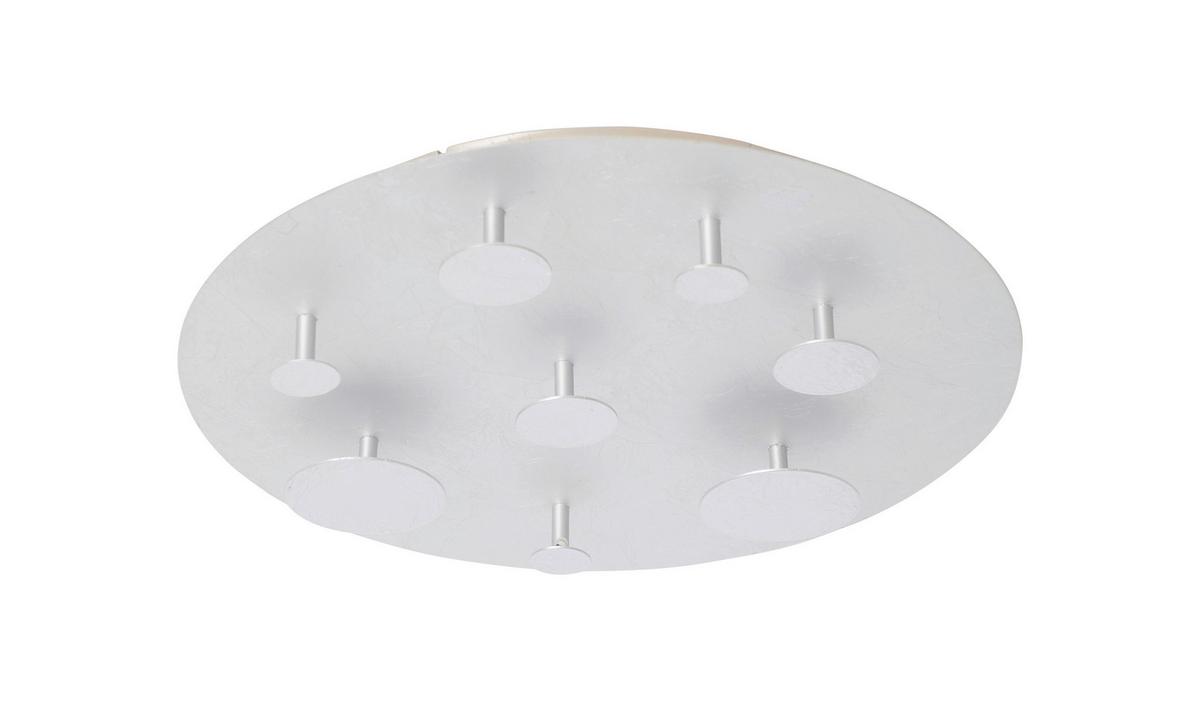 LED-Deckenleuchte Firenze Ø 50 cm Rund - Silberfarben, Design, Metall (50cm) - Näve