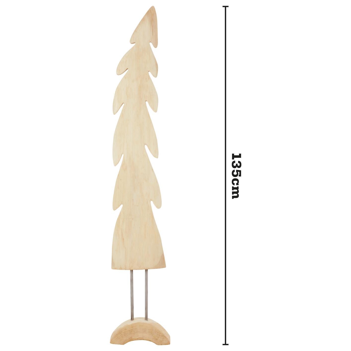 Dekorace Strom Lotta Masív Výška 135cm - přírodní barvy, Moderní, dřevo (135cm) - Bessagi Home