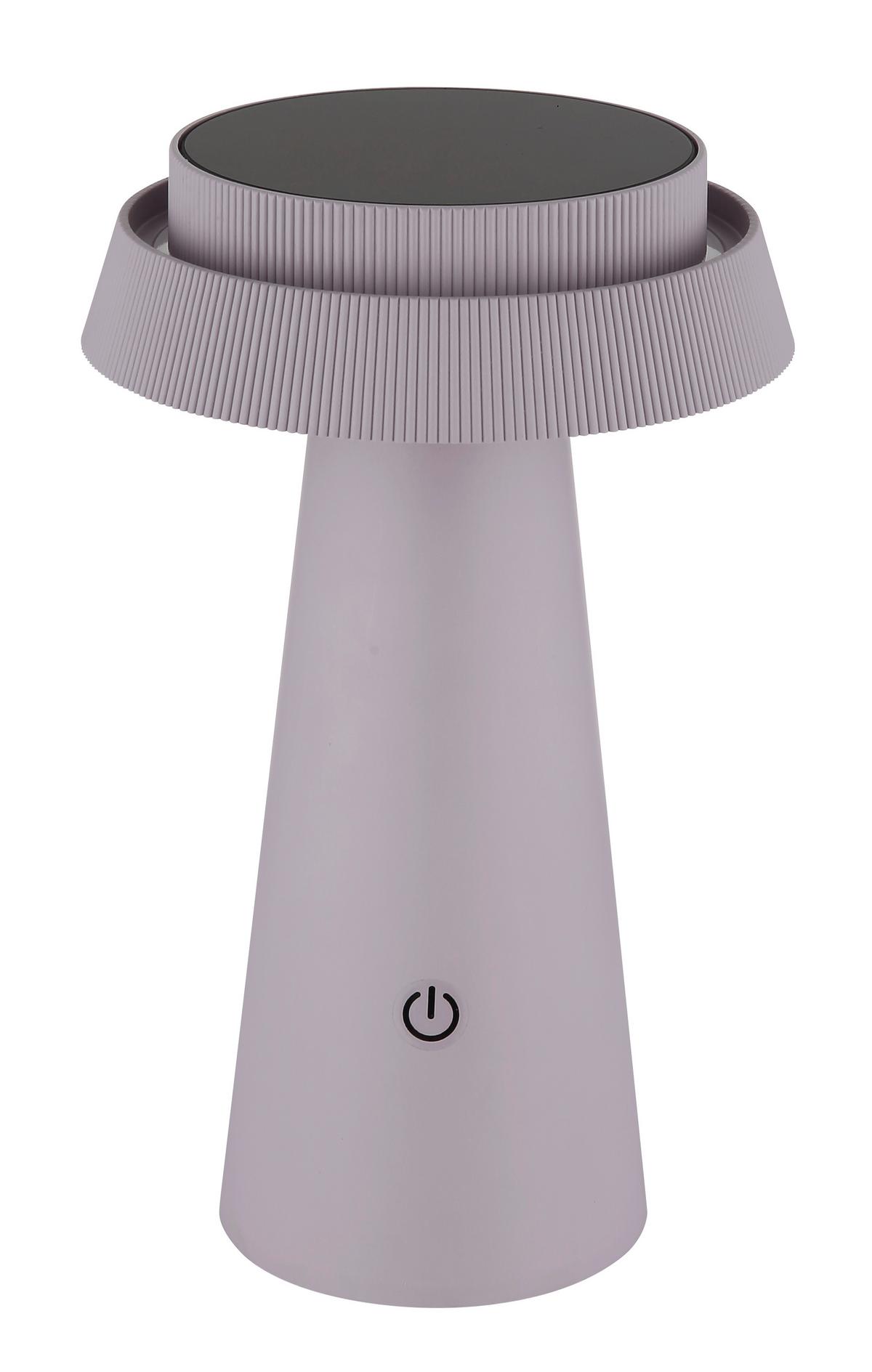 Solarleuchte Memory-Funktion - Pink/Schwarz, Design, Kunststoff (14/23cm) - Globo