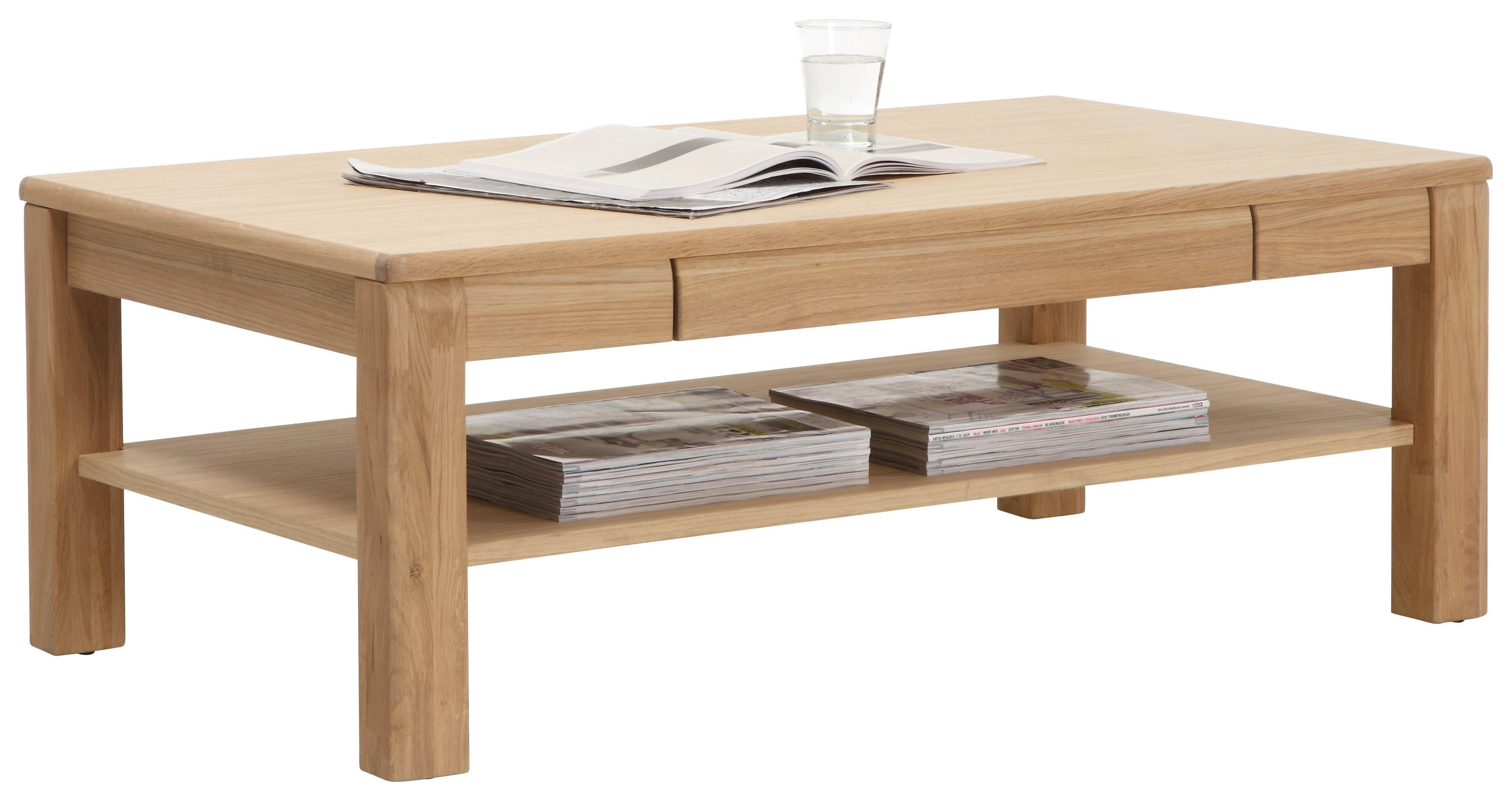Couchtisch mit Lade teilmassiv Sena Eichefarben - Eichefarben, Design, Holz/Holzwerkstoff (115/42/65cm) - Livetastic