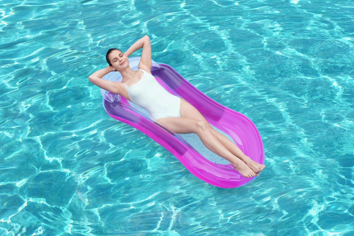 Luftmatratze Aqua Lounge Putri 160x84 cm - Türkis/Pink, Kunststoff (160/84cm) - Bestway