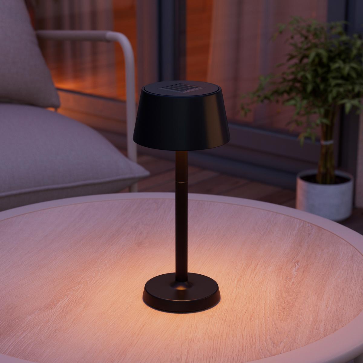 Solární lampa NEUE - černá, Romantický / Rustikální, plast (11,6/28cm) - Mömax