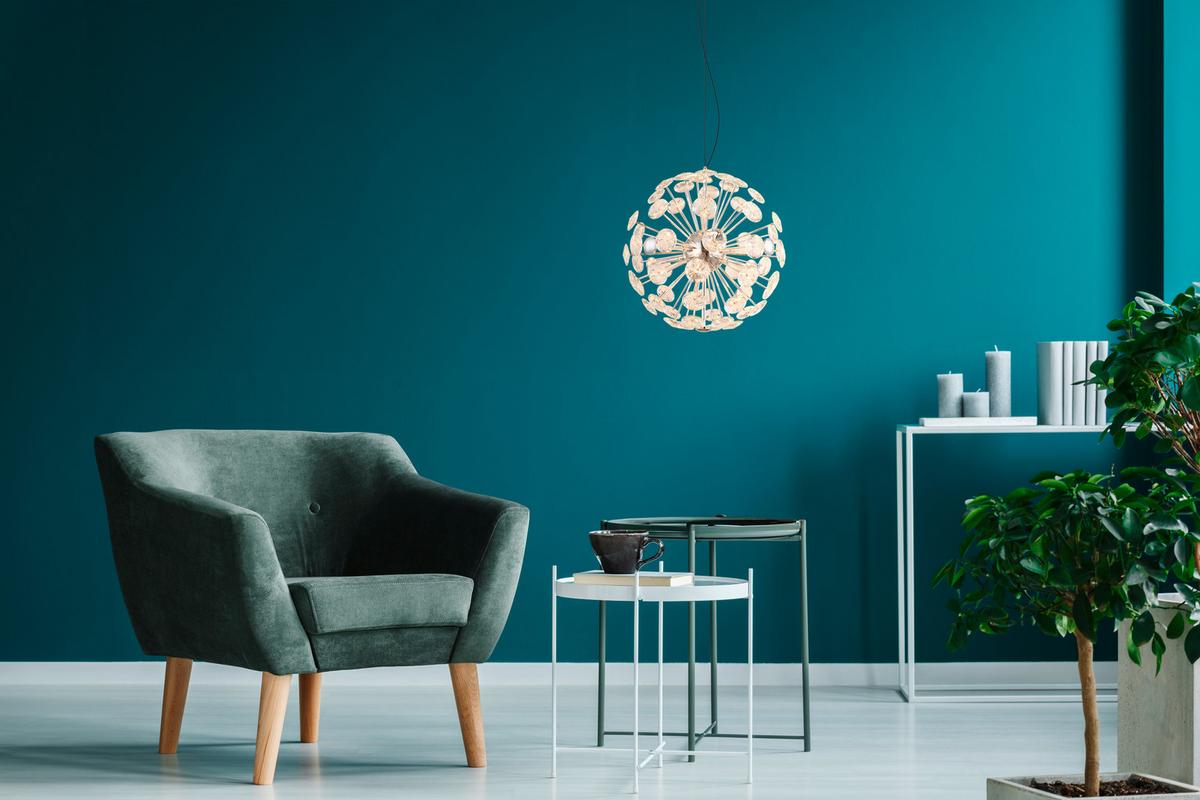 Hängeleuchte Virina 230V, DxH: ca. 45x150 cm - KONVENTIONELL (45/150cm) - Globo