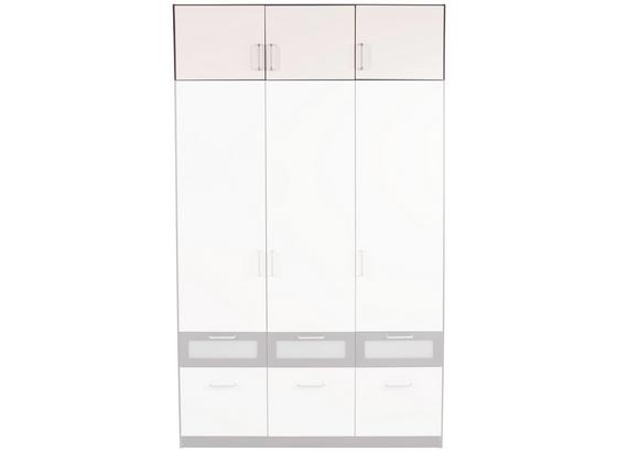 Nástavec Na Skříň Nagold-extra - šedá/bílá, Konvenční, kompozitní dřevo (136/39/54cm) Nástavec Na Skříň Nagold-extra - šedá/bílá, Konvenční, kompozitní dřevo (136/39/54cm)