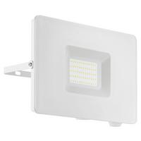 Led Außenleuchte Faedo 50 W Aluminium, Wandmontage - Weiß, Basics, Glas/Metall (20,5cm)