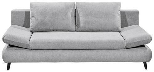 Schlafsofa Sunny 3dl Hellgrau B: 212 Cm - Hellgrau/Schwarz, KONVENTIONELL, Holzwerkstoff/Textil (212/88/101cm) - MID.YOU