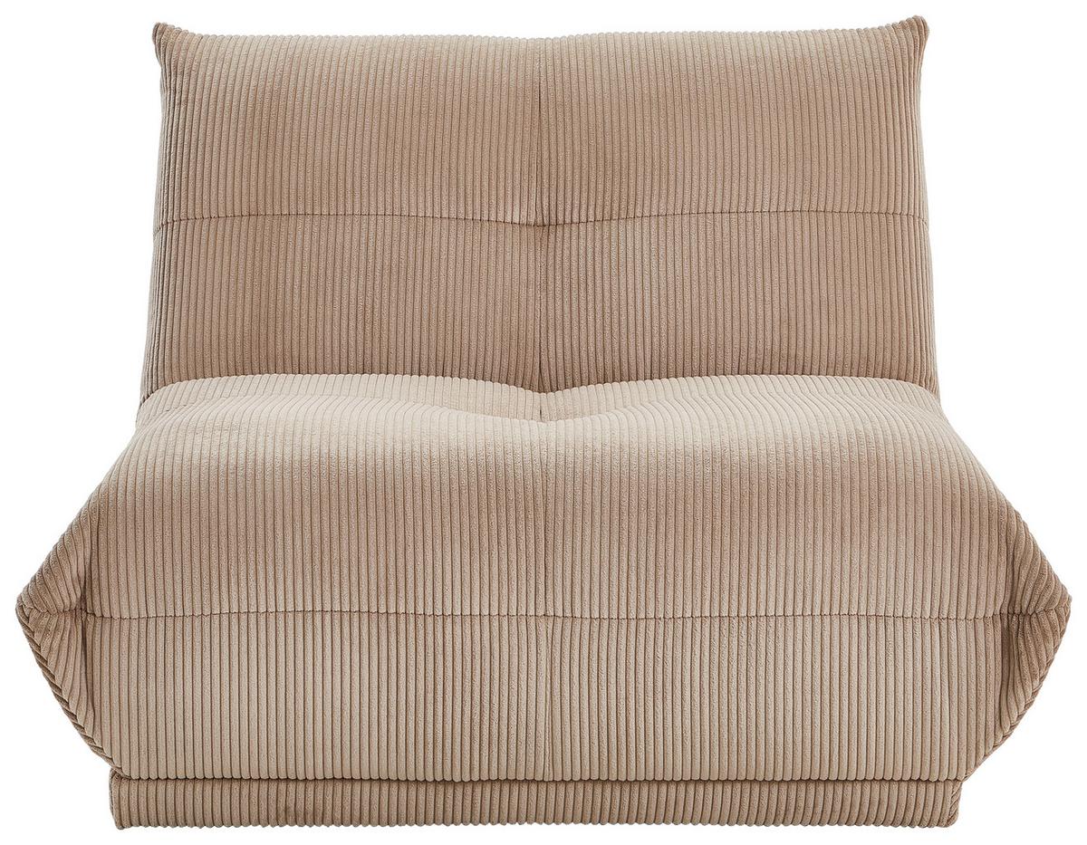 Modul Sofa Giselle 2,5 Sofa B: 105 cm Cord Taupe - Taupe, Trend, Textil (105/80/112cm) - Livetastic