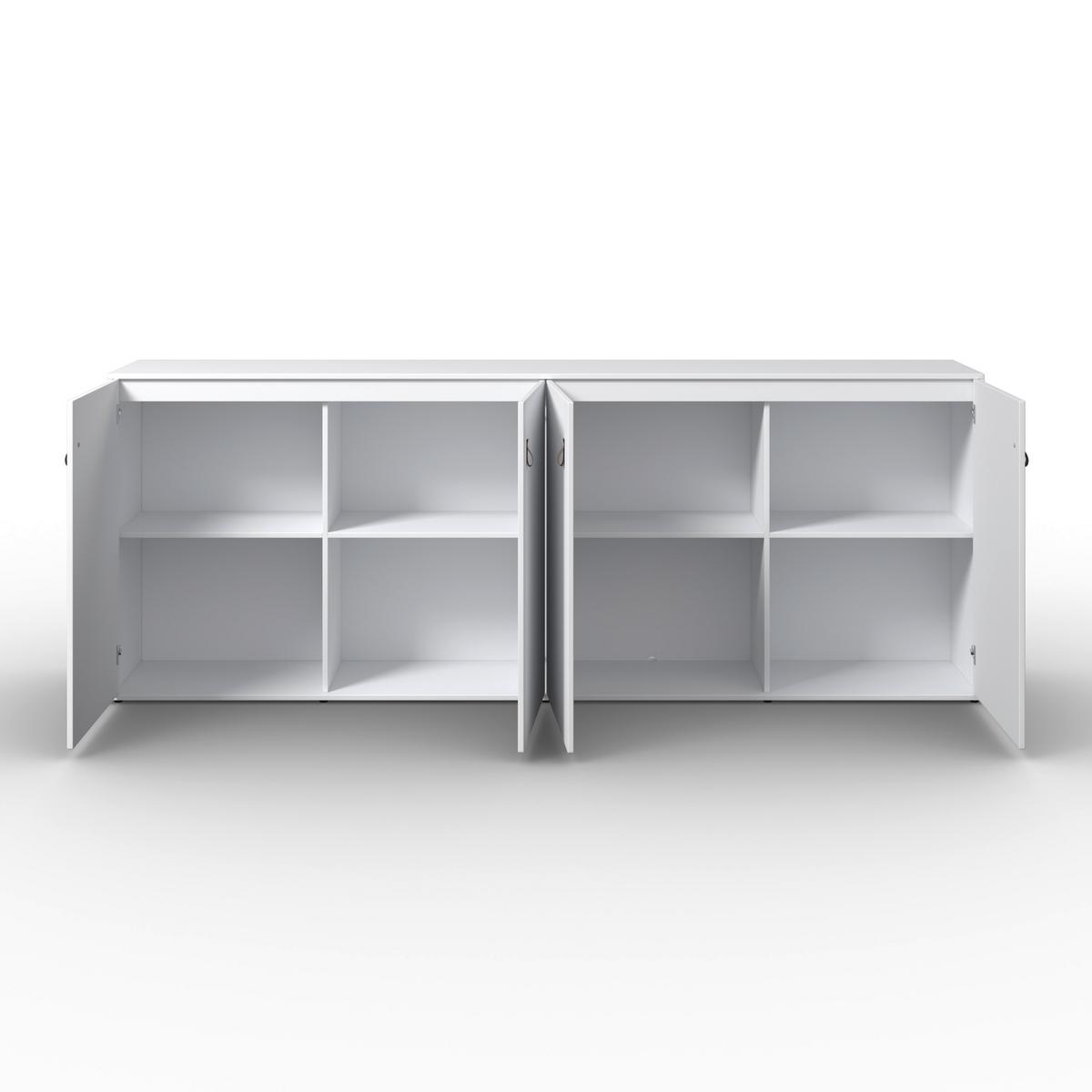 Komoda MICK - hnedá/čierna, Modern, plast (180/69,5/40cm) - Modern Living