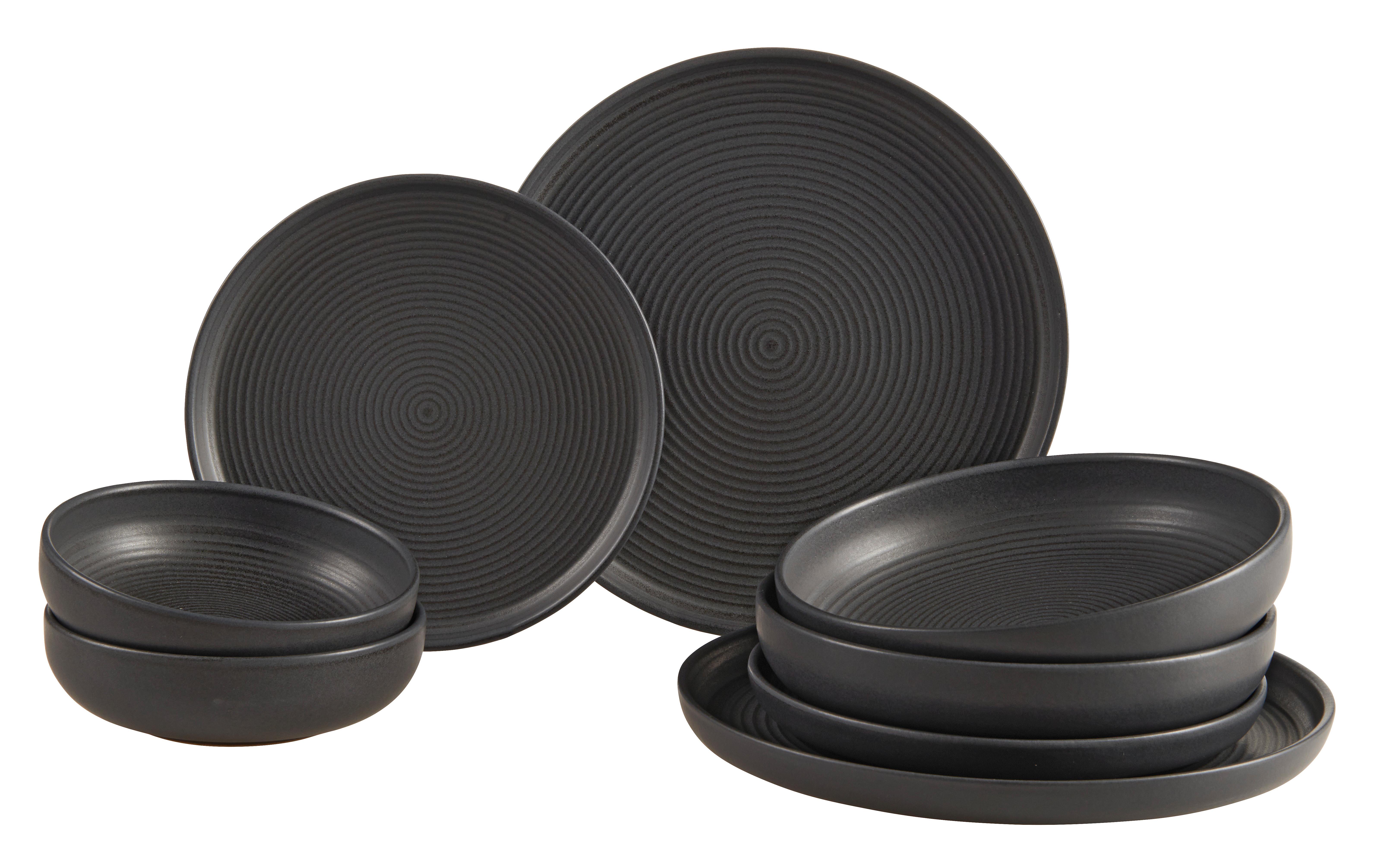 Kombinovaný Servis Blacktastic, 8-Dielny - Moderný, keramika (1/1/1cm) - Premium Living