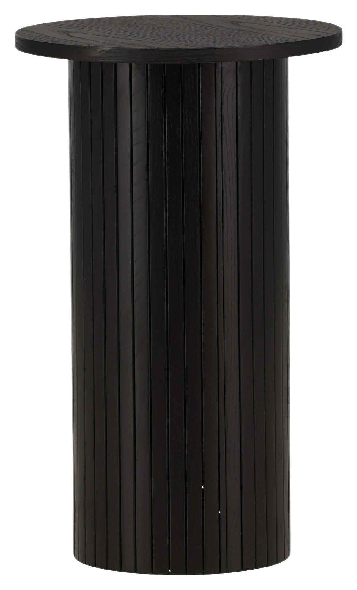 Beistelltisch Bianca - Schwarz, Design, Holzwerkstoff (40/40/65cm) - Livetastic