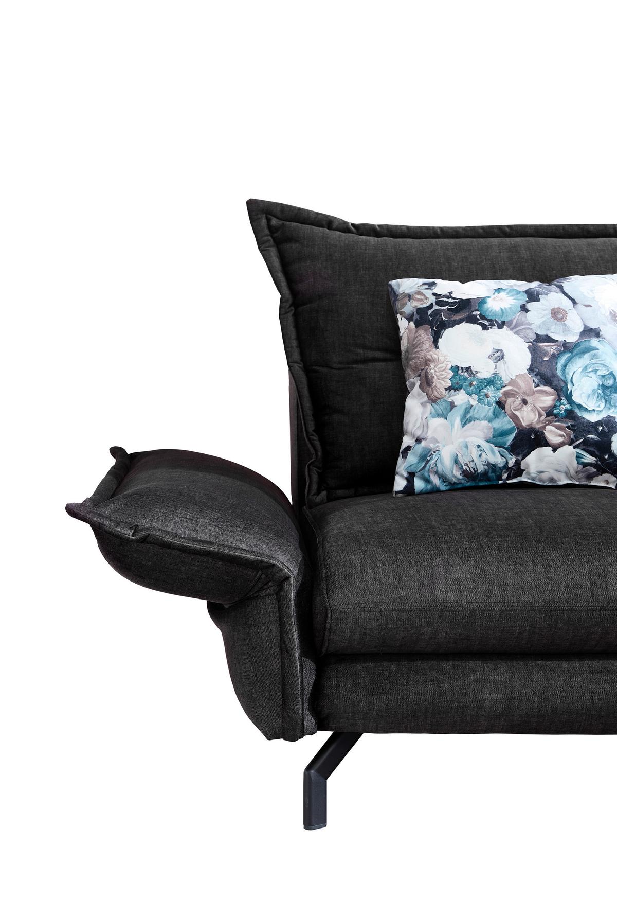 Ecksofa Lava Anthrazit S: 255/180 cm - Türkis/Anthrazit, MODERN, Textil (255/180cm) - Livetastic