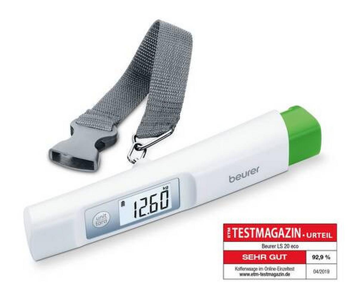Kofferwaage Ls20 Max. 50 Kg Tragkraft - Weiß, Basics, Kunststoff (3,5/2,8/17,3cm) - Beurer