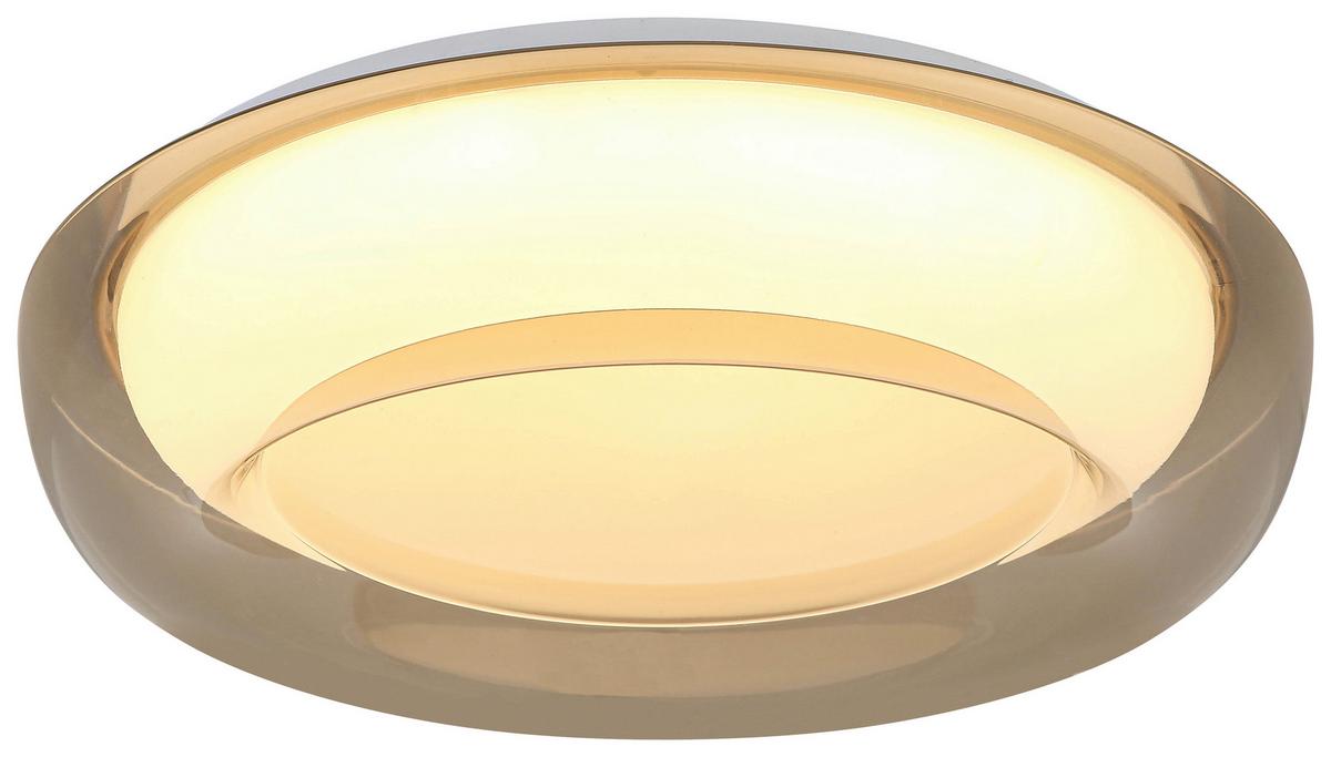 LED-Deckenleuchte Lejla Ø 50 cm - Transparent/Weiß, MODERN, Kunststoff/Metall (38/10cm) - Luca Bessoni