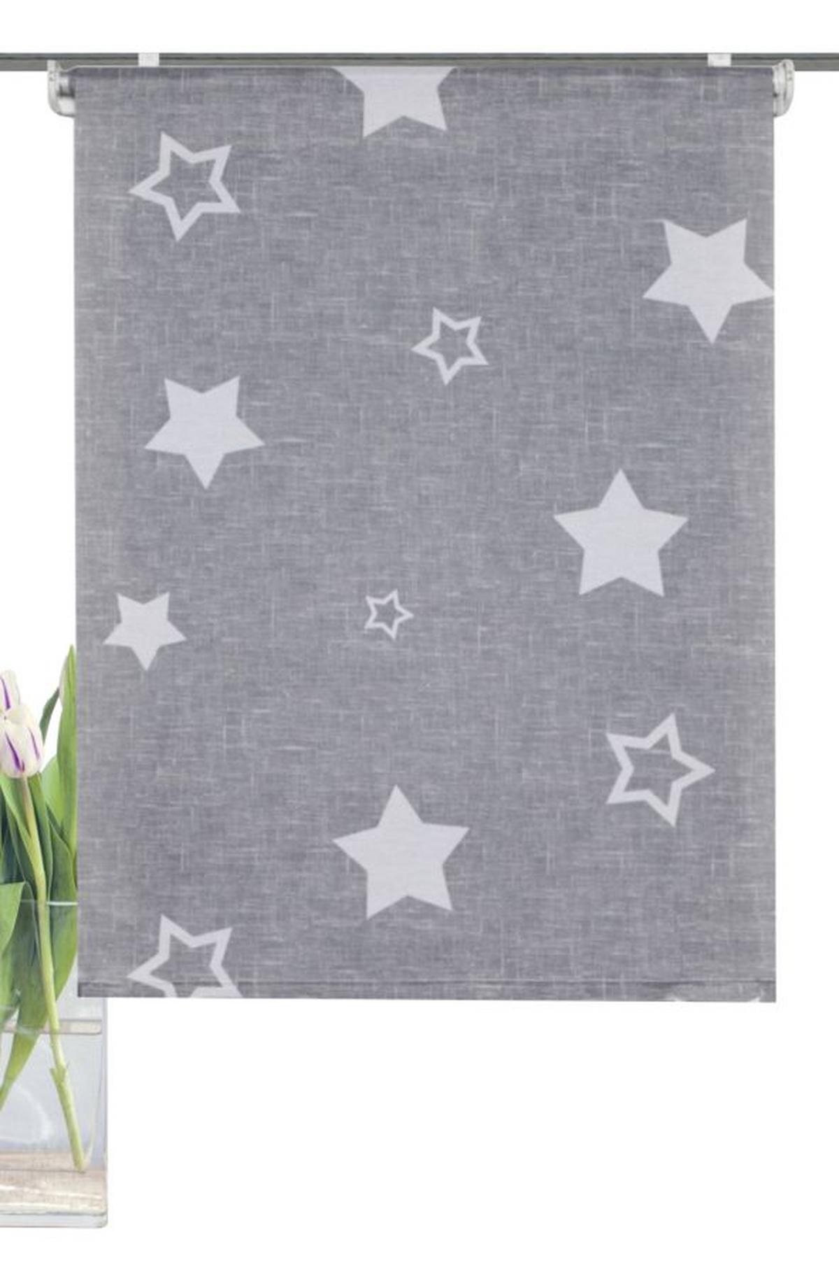 Klemmrollo Grau B: 45 cm - Grau, KONVENTIONELL, Textil (45/150cm)