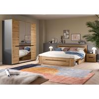 Schlafzimmer Canu Grau /Eiche Artisan Dekor 4--Teilig - Eiche Artisan/Grau, MODERN, Holzwerkstoff - MID.YOU