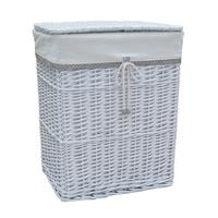 Koš RUBY -XL- RUBY - bílá, Konvenční, dřevo/textil (44/56/34cm) - Mömax