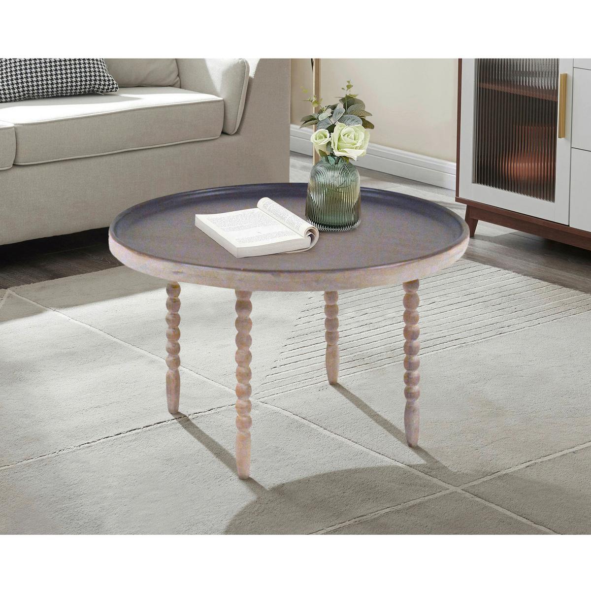 Couchtisch Kayakalp Naturfarben B: 60 cm - Naturfarben, Design, Holz (60/60/35cm) - MID.YOU