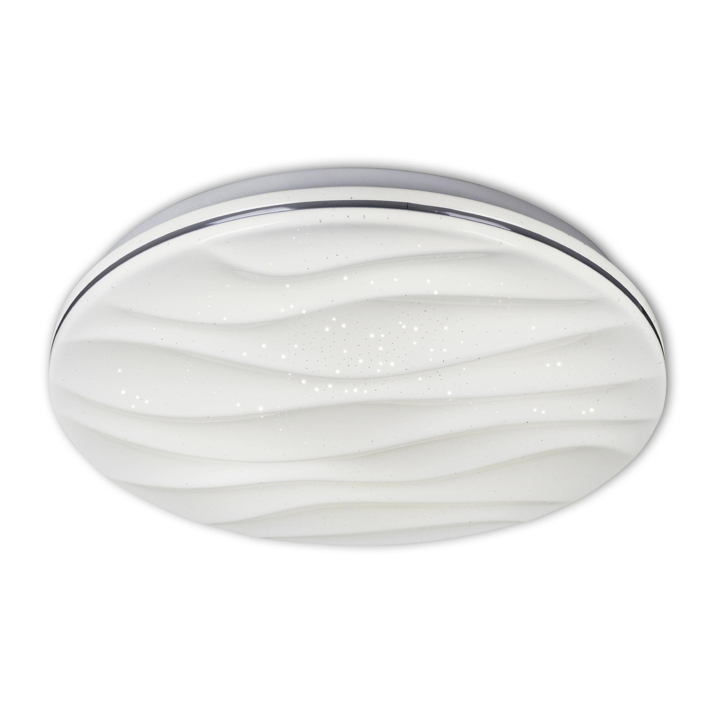 LED-Deckenleuchte Ø 38 cm mit Farbtemperaturwechsler - Weiß, Basics, Kunststoff/Metall (38/6cm) - Näve