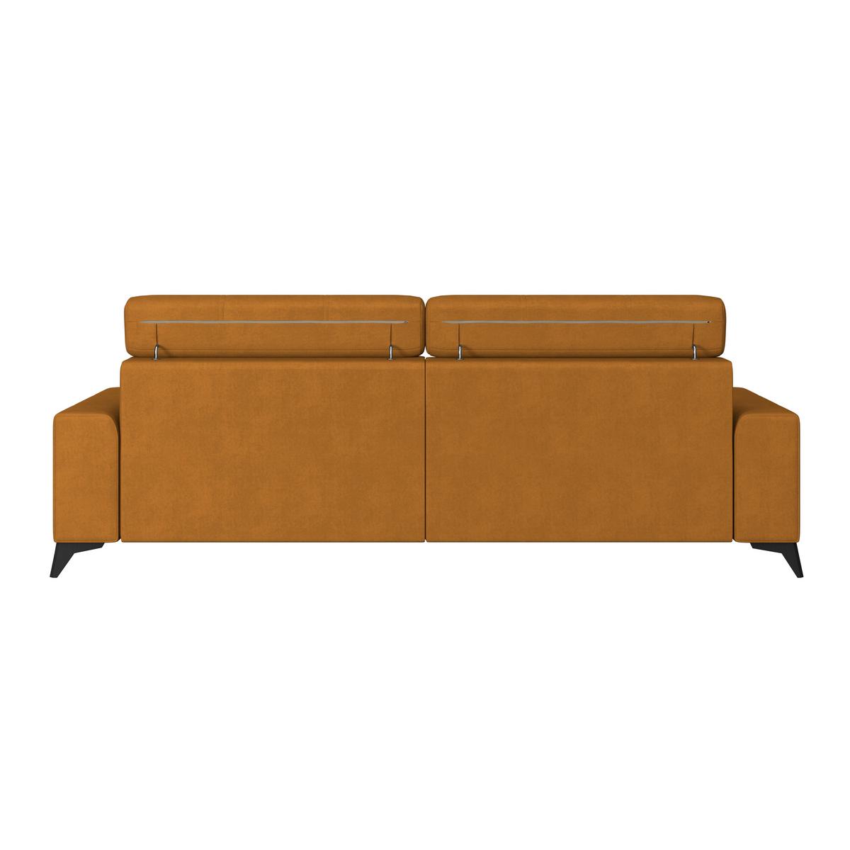 Wohnlandschaft Florida - Senfgelb/Schwarz, MODERN, Holz/Holzwerkstoff (275/175cm)