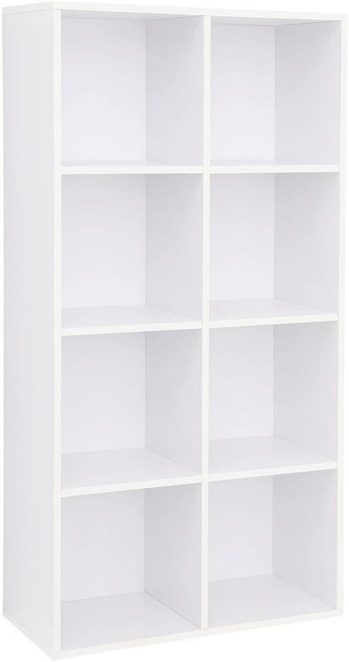 Bücherwand B: 65,5 cm Weiß - Weiß, Basics, Holzwerkstoff (65,5/129,5/30cm) - Boxxx
