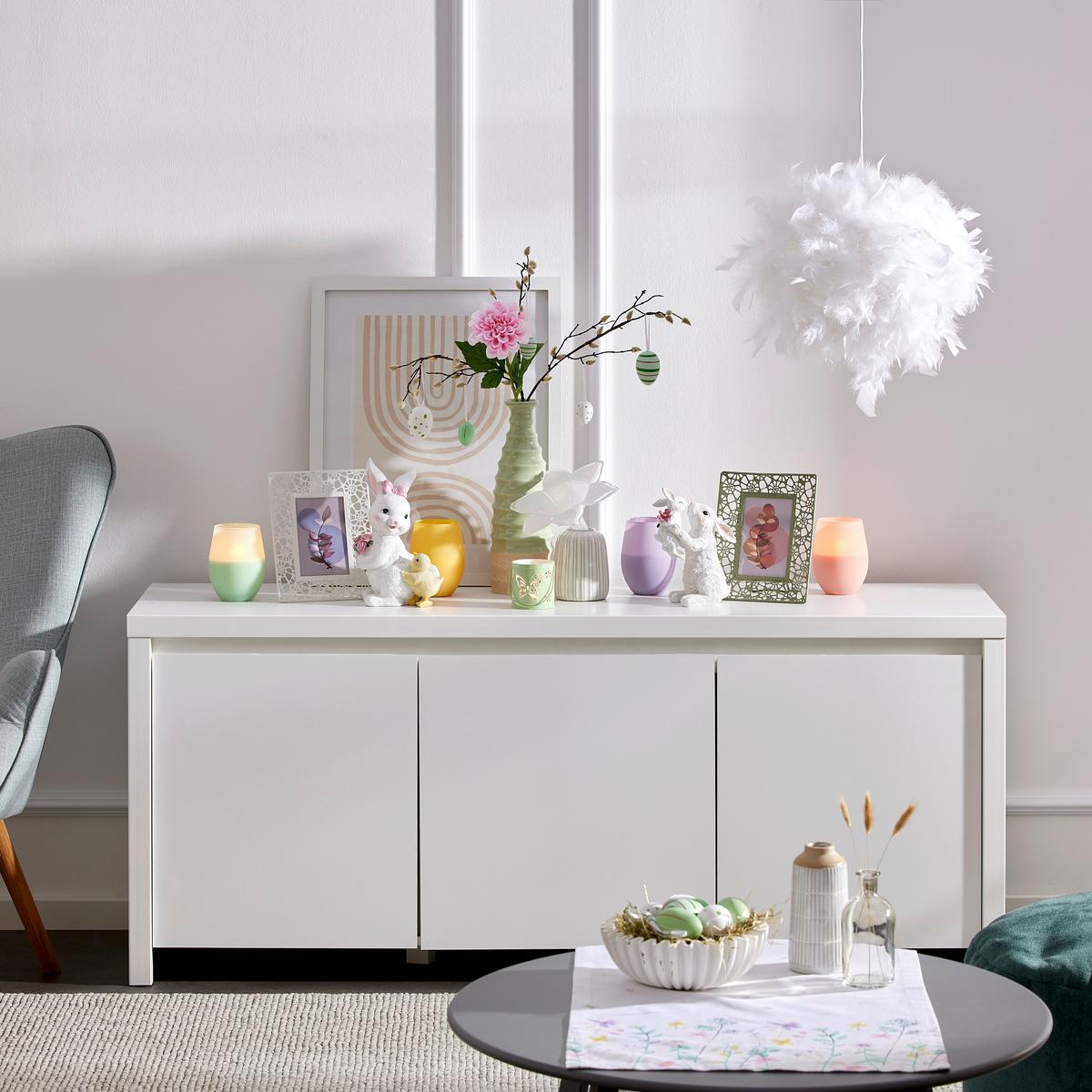 Dekoeier Julian - Weiß/Grün, KONVENTIONELL, Kunststoff - Luca Bessoni