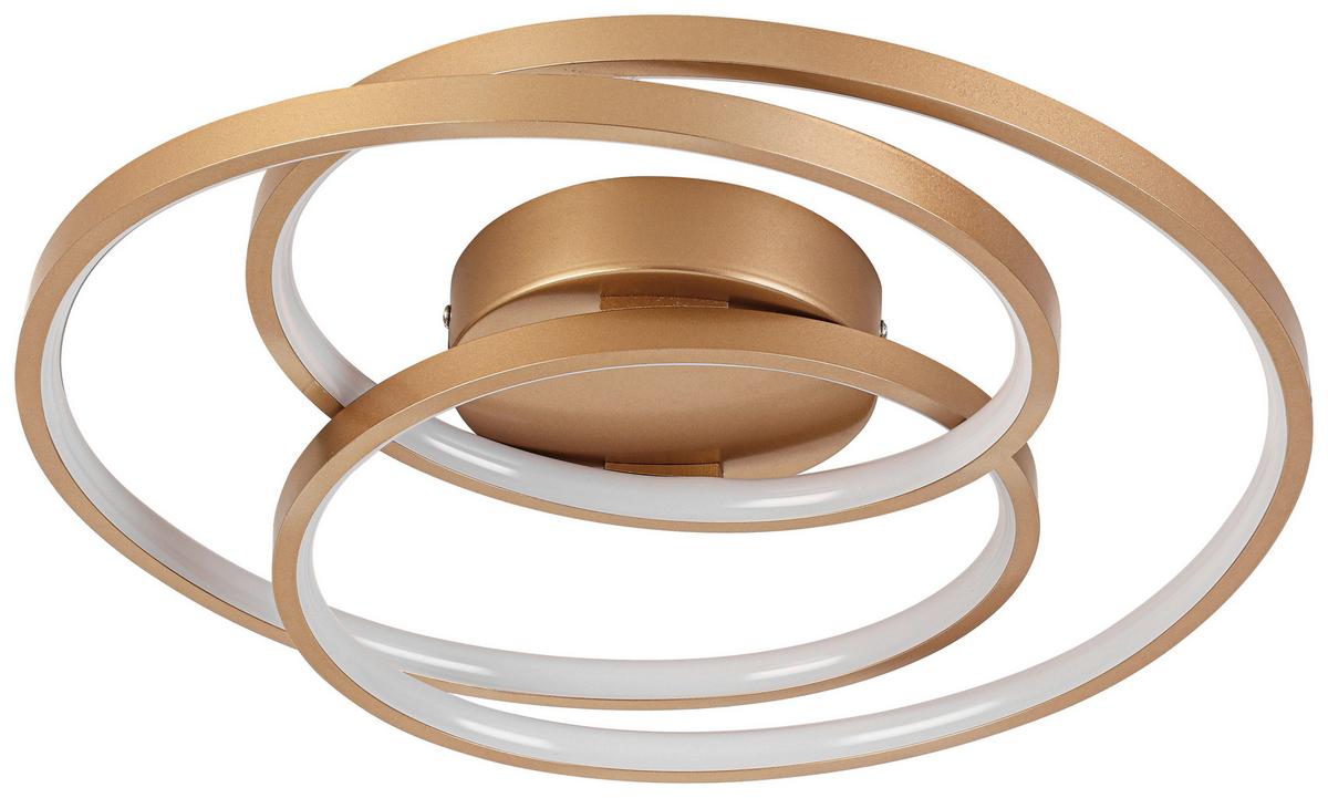 Led Mennyezeti Lámpa Carina - cappuccino, Modern, műanyag/fém (40/8cm) - Luca Bessoni