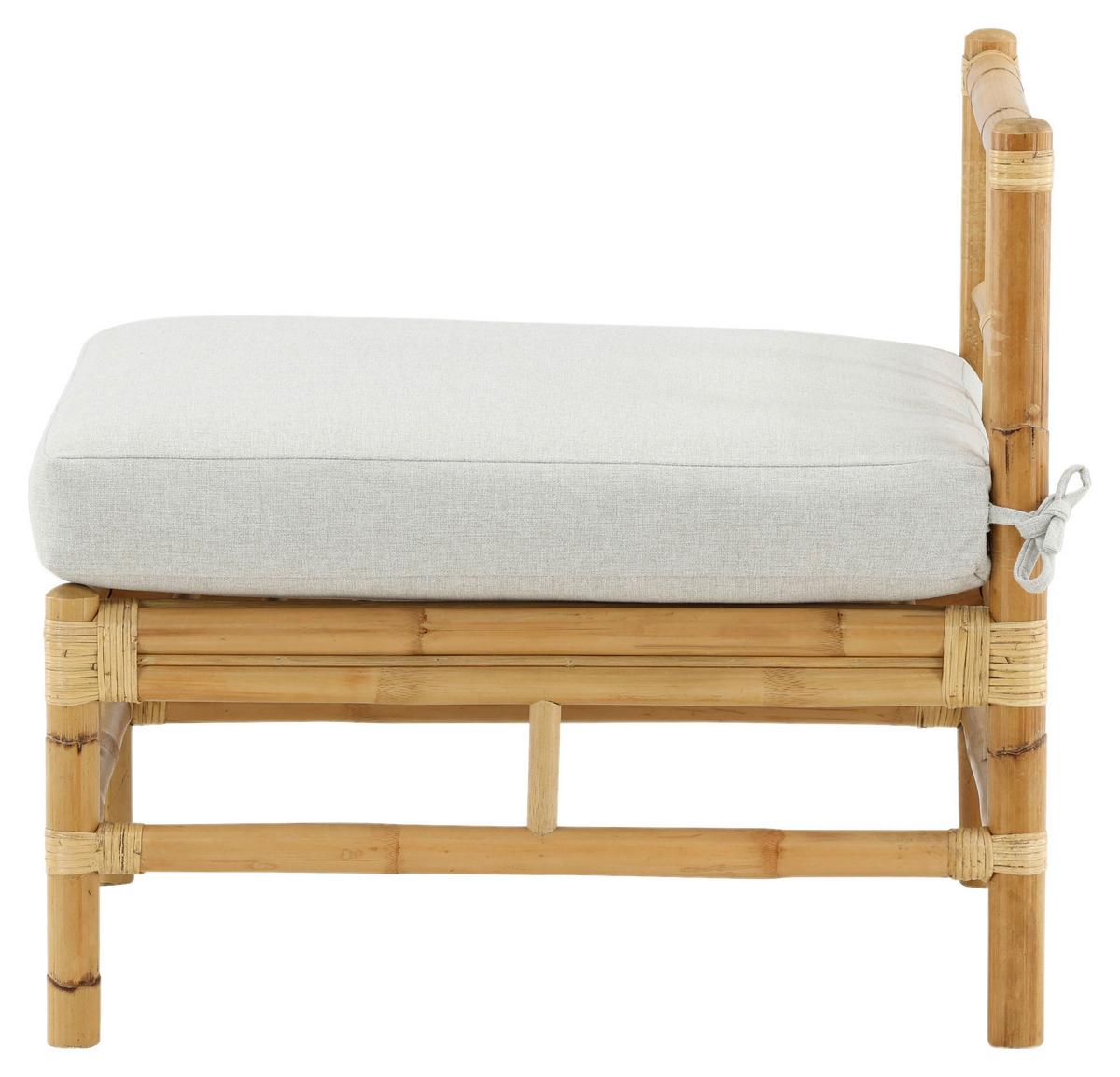 Loungesofa Cane - Hellbraun, KONVENTIONELL, Holz (71,5/71/75cm) - Gardenson