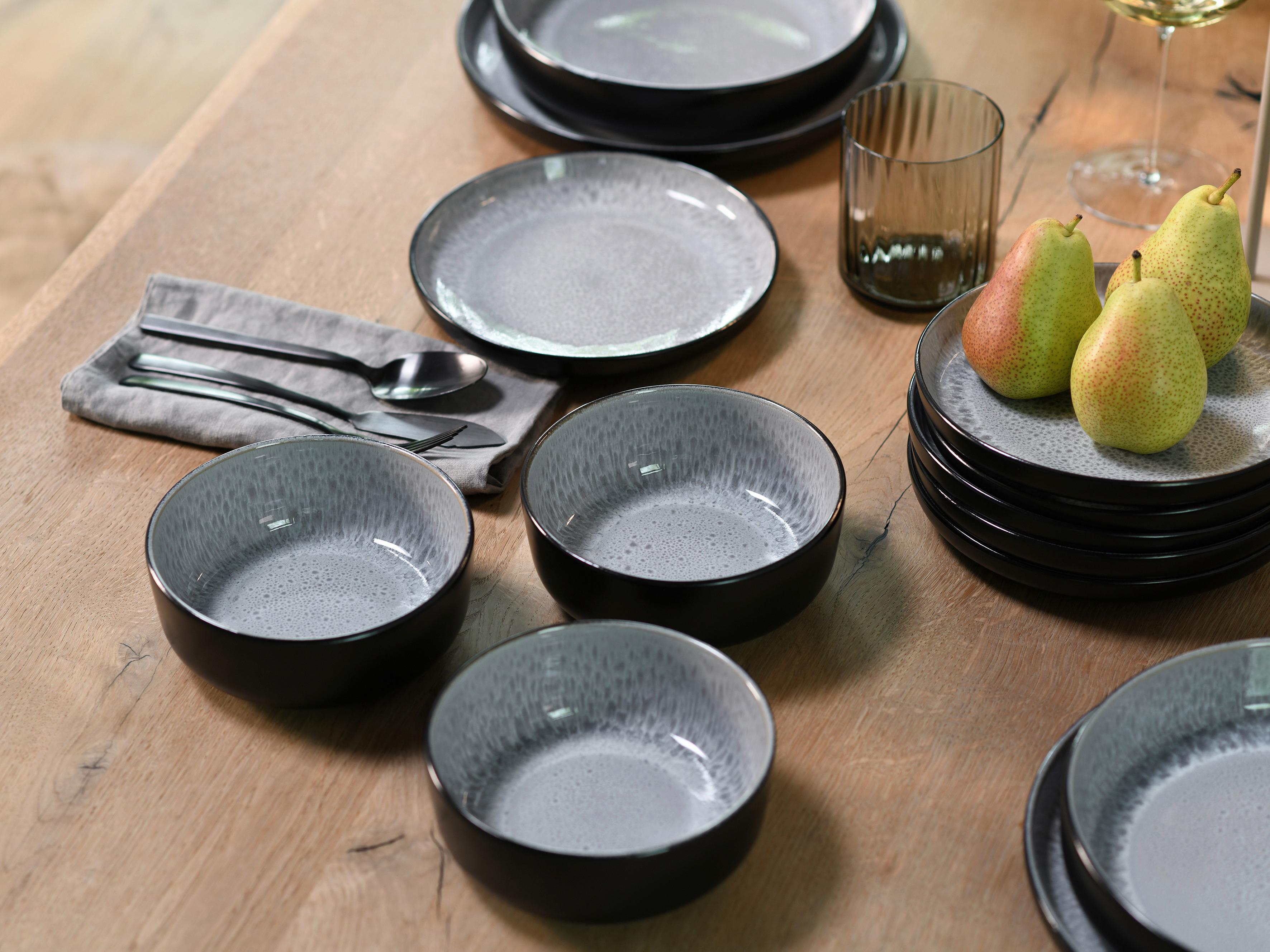Müslischalenset 21523 Nordic Fjord Frost - Hellgrau, Trend, Keramik - Creatable