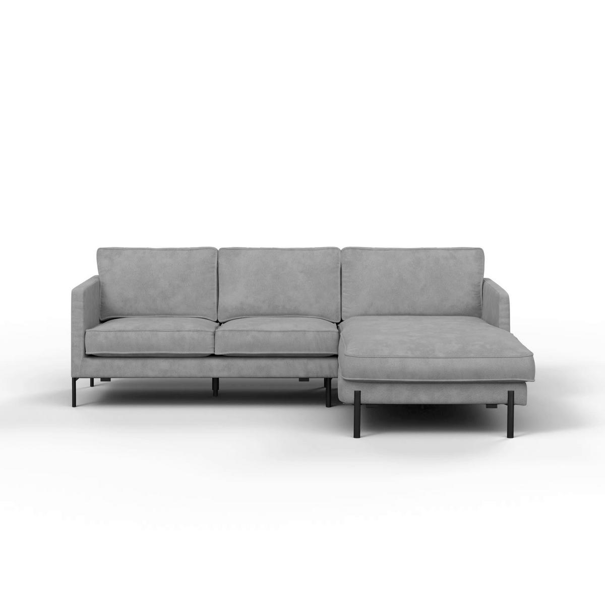 Ecksofa Yukon Türkis S: 232x154 Cm - Türkis/Schwarz, Trend, Textil (232/154cm) - Livetastic