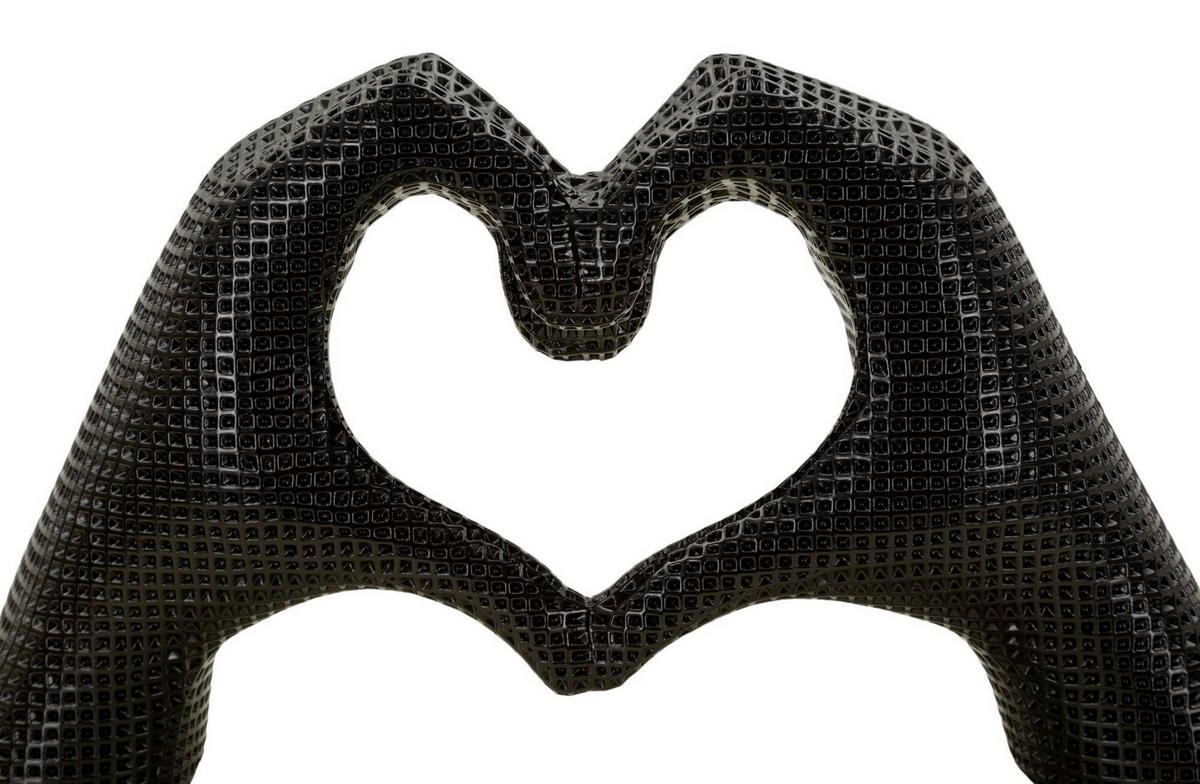 Skulptur Kunststoff, Schwarz - Basics, Kunststoff (25/13.5/7.5cm)