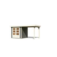 Gartenhaus Bregenz 2 39861 Bregenz 2 - Weiß/Grau, Basics, Holz (213/209/211cm)