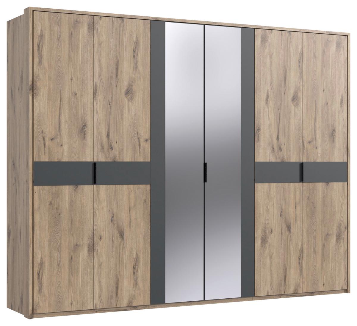 Parparta BERGAMO pre skriňu v š. 270 cm - farba duba, Konventionell, kompozitné drevo (273/213/12cm) - Based