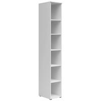 Regál MULTISTAURAUM š: 30cm - biela/antracitová, Modern, kompozitné drevo/plast (30/195/40cm)