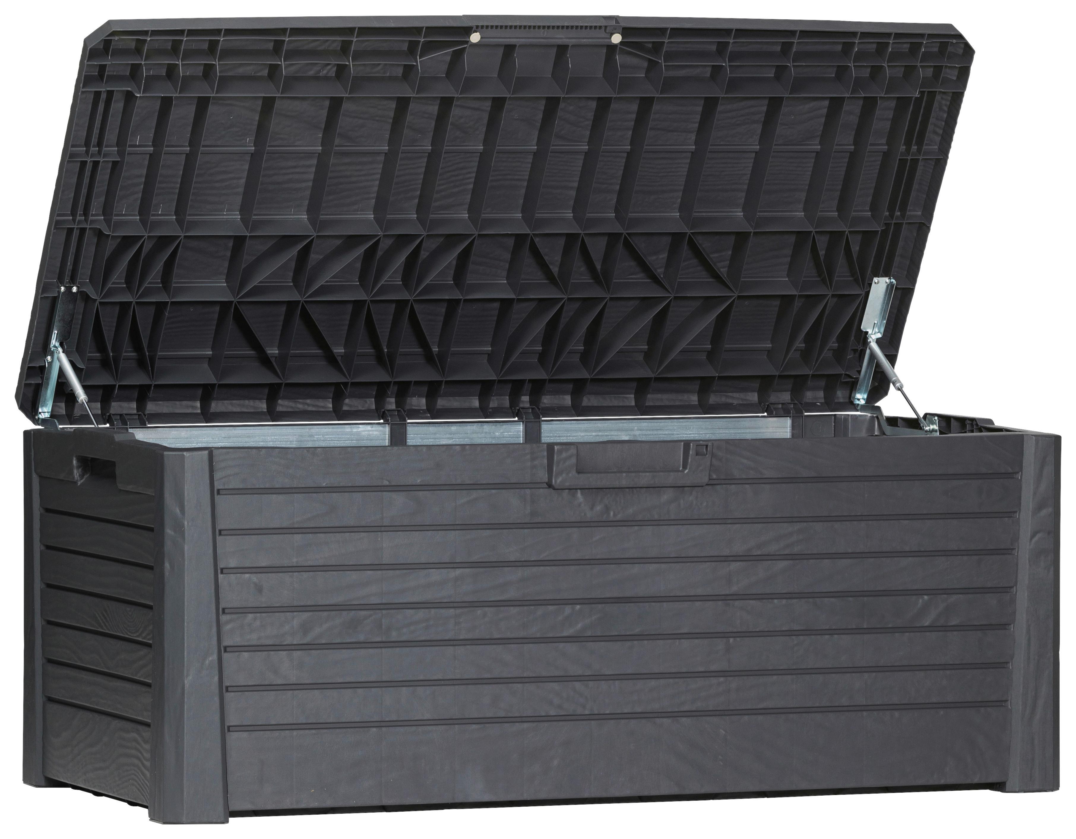 Kissenbox Florida - Anthrazit, Basics, Kunststoff (148/60/72cm)