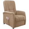 Fernsehsessel Harry Hellbraun B: 77 Cm - Hellbraun/Dunkelgrün, Design, Textil (77/107/88cm) - Livetastic