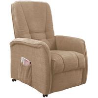 Fernsehsessel Harry Hellbraun B: 77 Cm - Hellbraun/Dunkelgrün, Design, Textil (77/107/88cm) - Livetastic