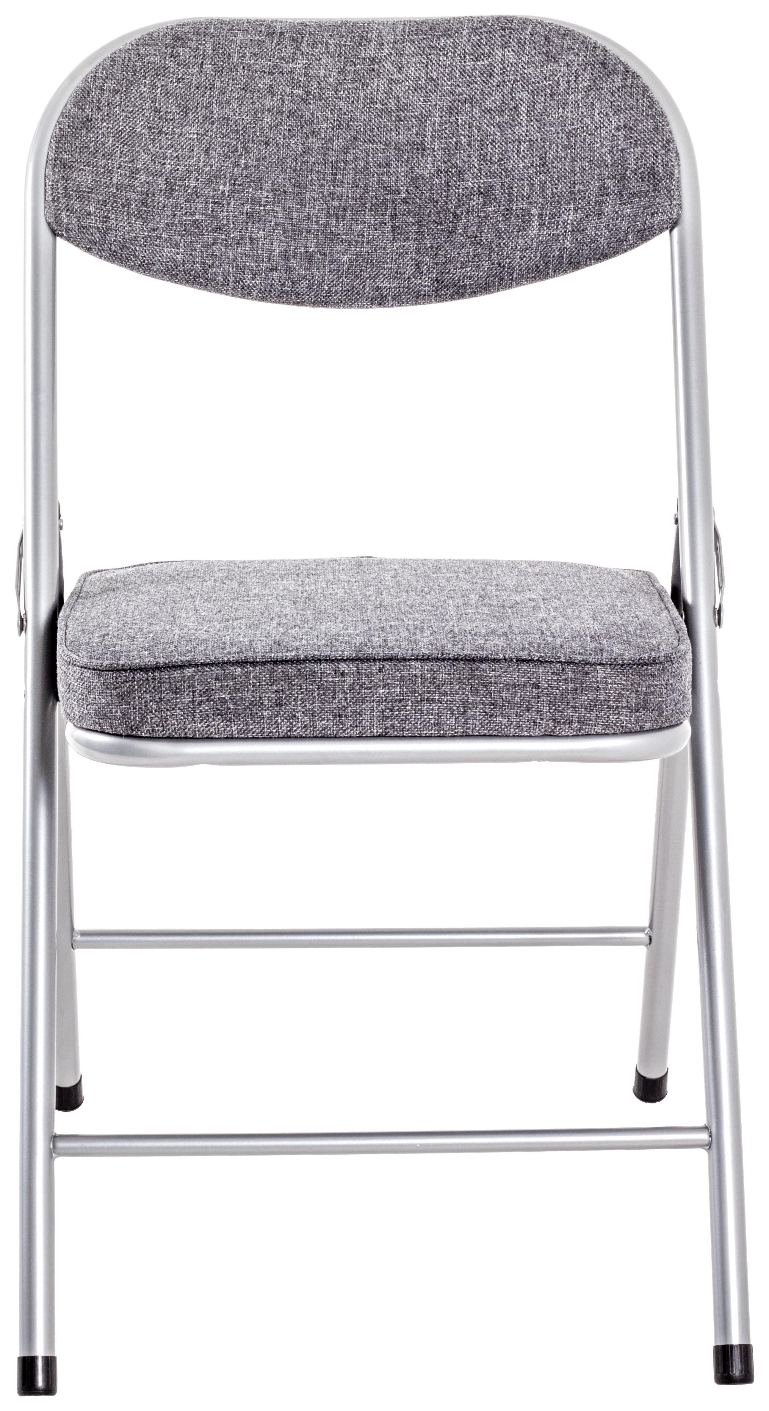 Klappsessel Kurt Stahl, Textil - Alufarben/Grau, MODERN, Textil/Metall (47/79/53cm)