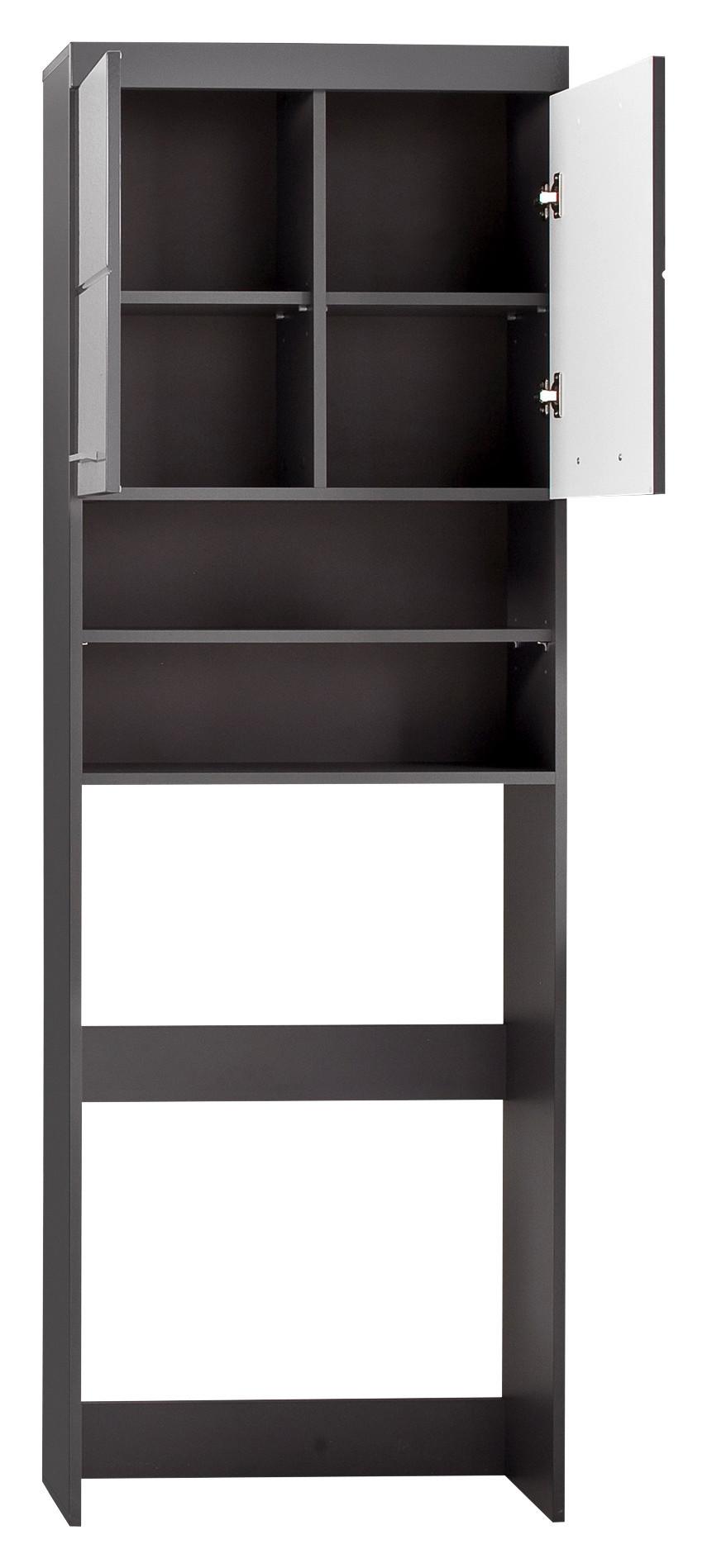 Waschmaschinenschrank Amanda B: 63 cm Grau - Grau, MODERN, Holzwerkstoff (63/187/24cm) - MID.YOU