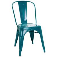 Stuhl Vantaggio Comfort Stapelbar Petrol Bis 150 Kg - Petrol, Basics, Metall (44/84/54cm) - MID.YOU