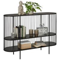 Konzolový stolek černá, kov - černá, Moderní, kov (120/85/33cm) - Premium Living