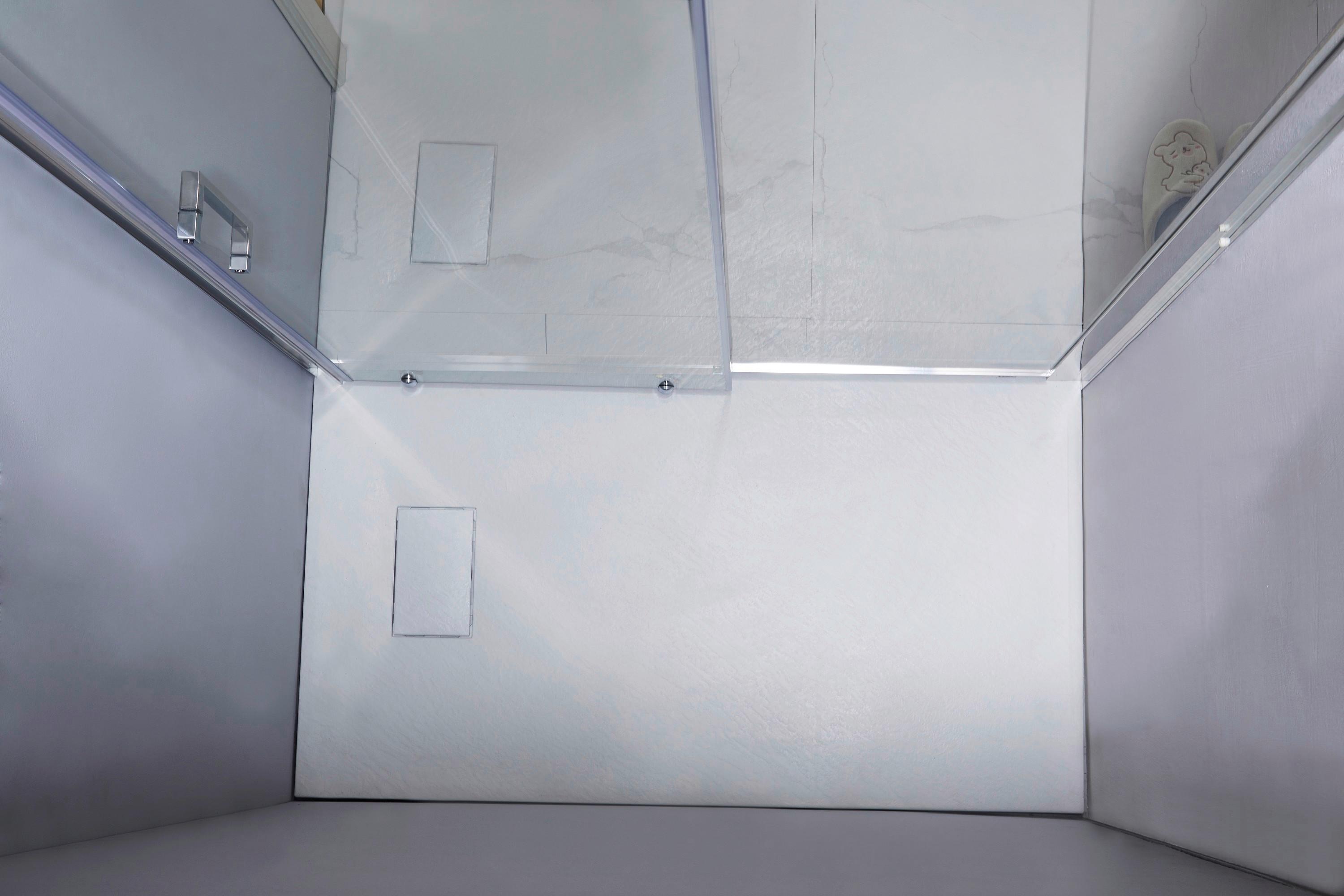 Schneidbare Duschtasse Smc 120x80 cm Weiß - Weiß, Basics, Kunststoff (120/80/2,6cm)