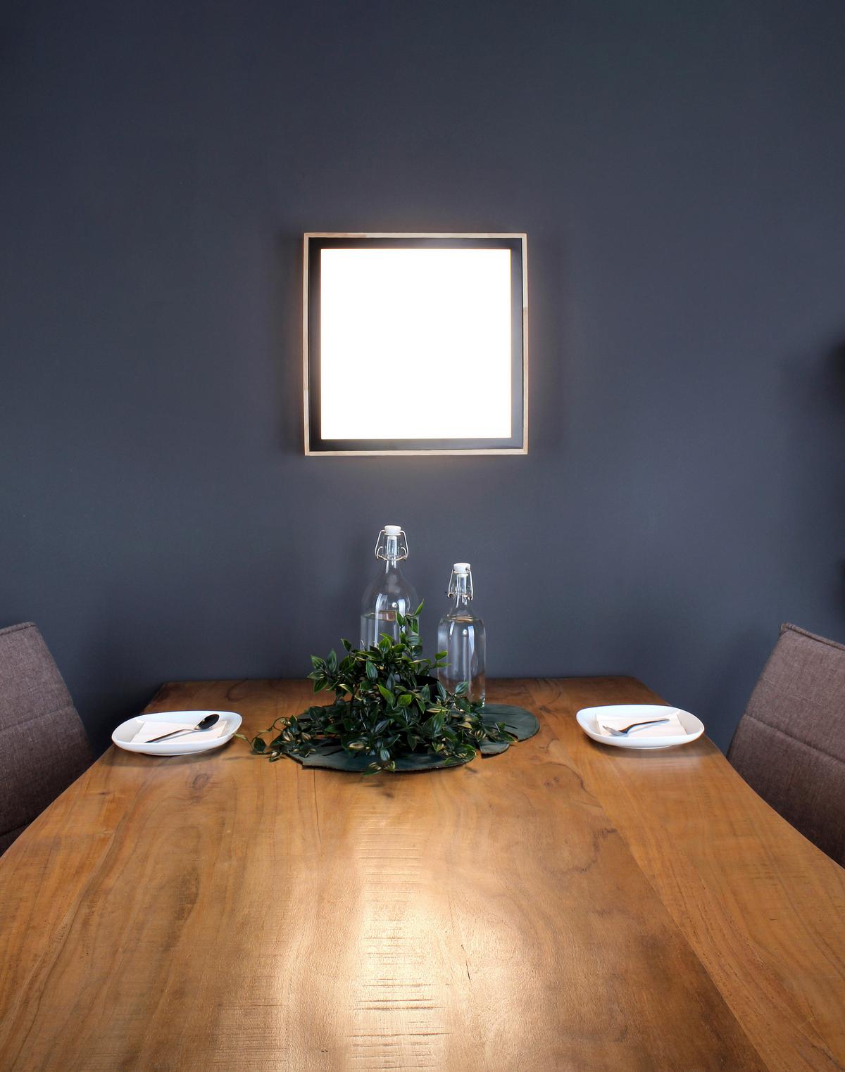 Led-deckenleuchte 9080 L Wo Solstar - Buchefarben/Schwarz, Natur, Holz/Kunststoff (39/39/9cm)